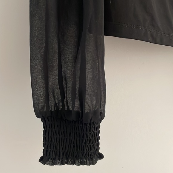 Sheer Sleeved Blouse - Picture 3 of 6